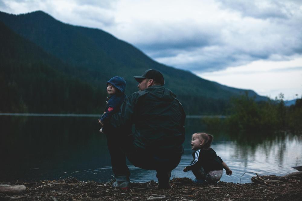 family hiking