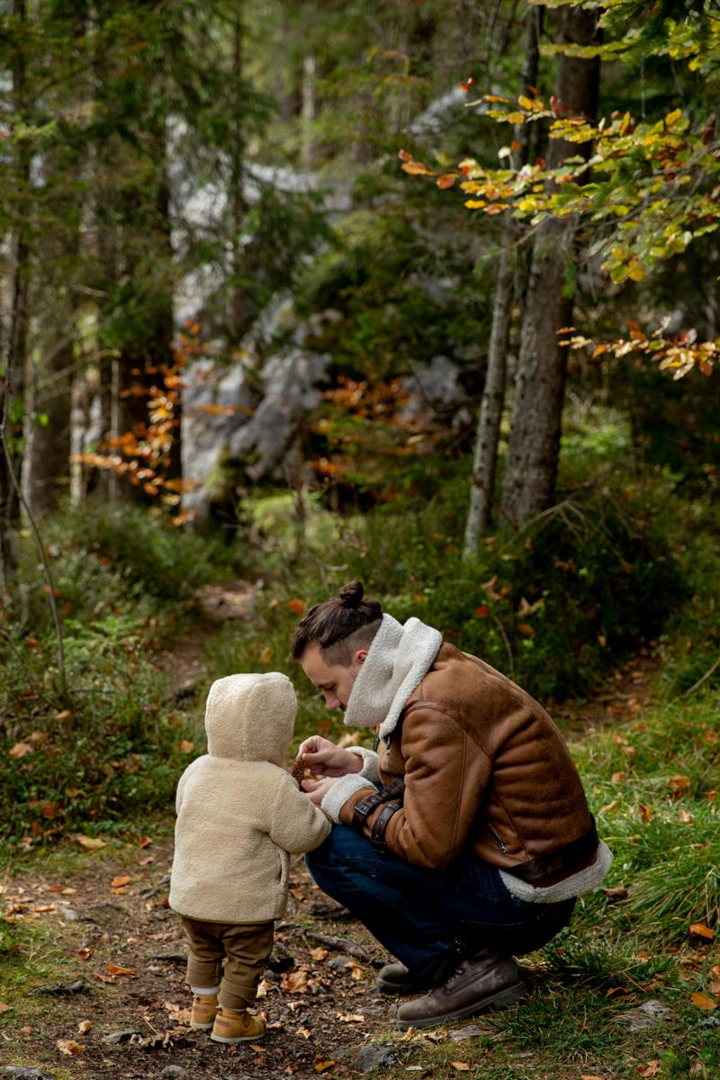 family hiking
