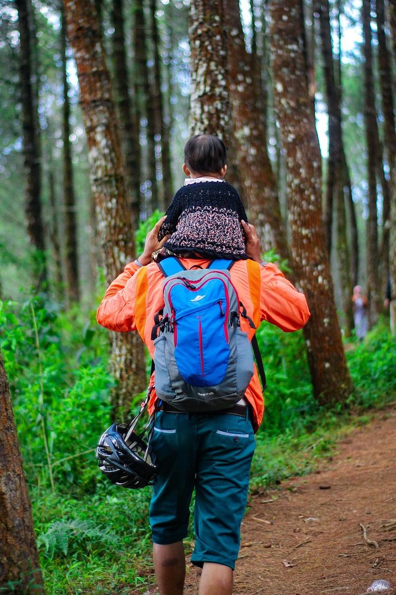 family hiking