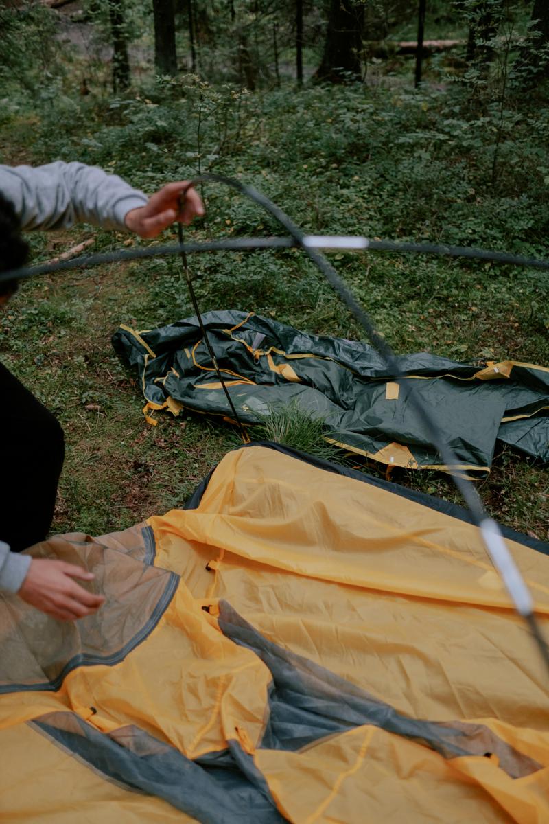 forest campsite
