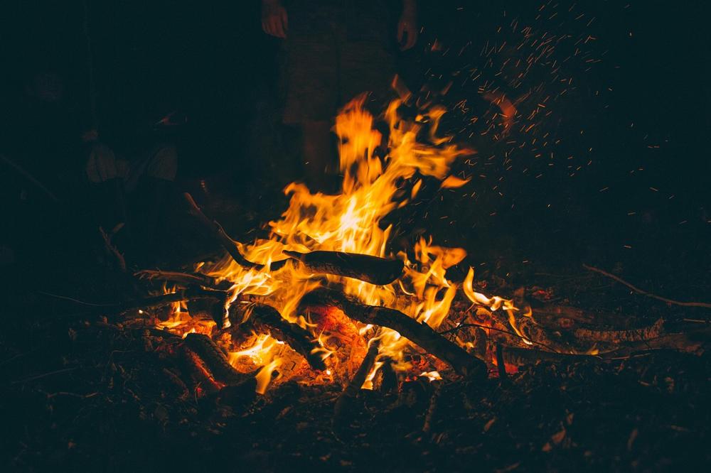forest campsite